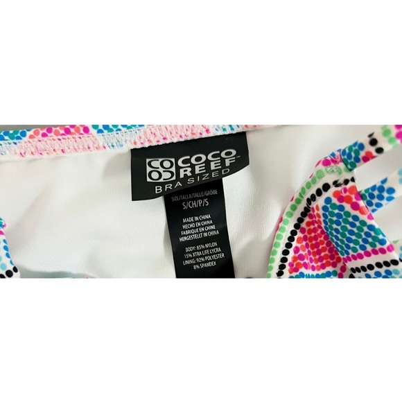 Coco Reef Geometric Dots Cut-Out Bikini Bottoms Bathing Suit Swimwear Size S 💖 - Picture 3 of 3